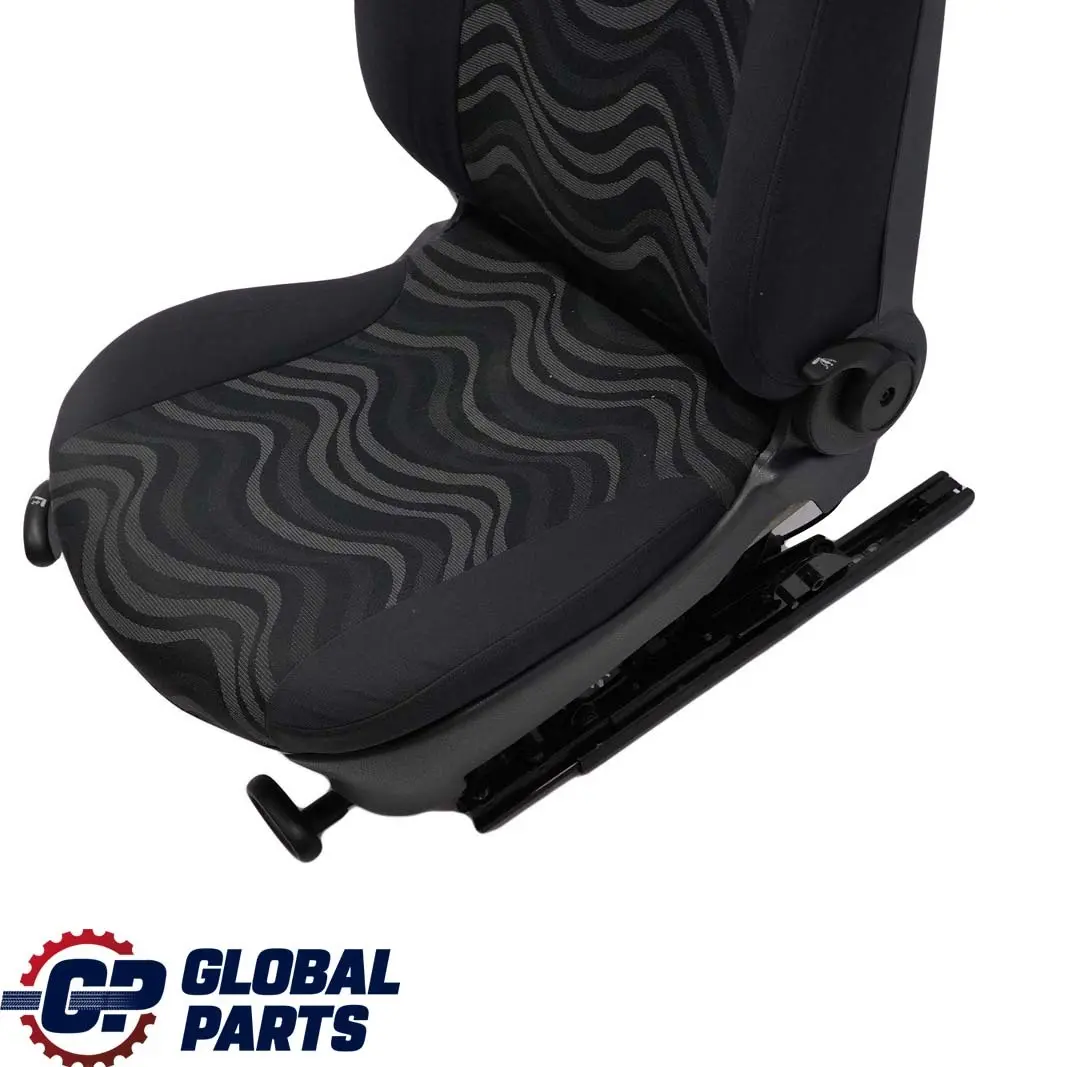 Mini Cooper One R50 Front Right O/S Cloth Seat Aqua Panther Black