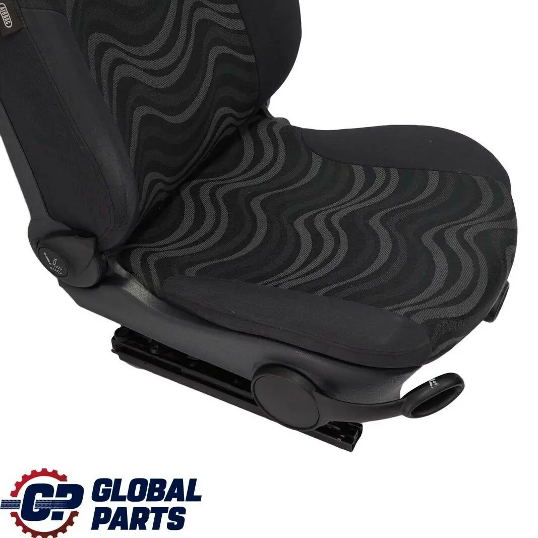 Mini Cooper One R50 Front Right O/S Cloth Seat Aqua Panther Black