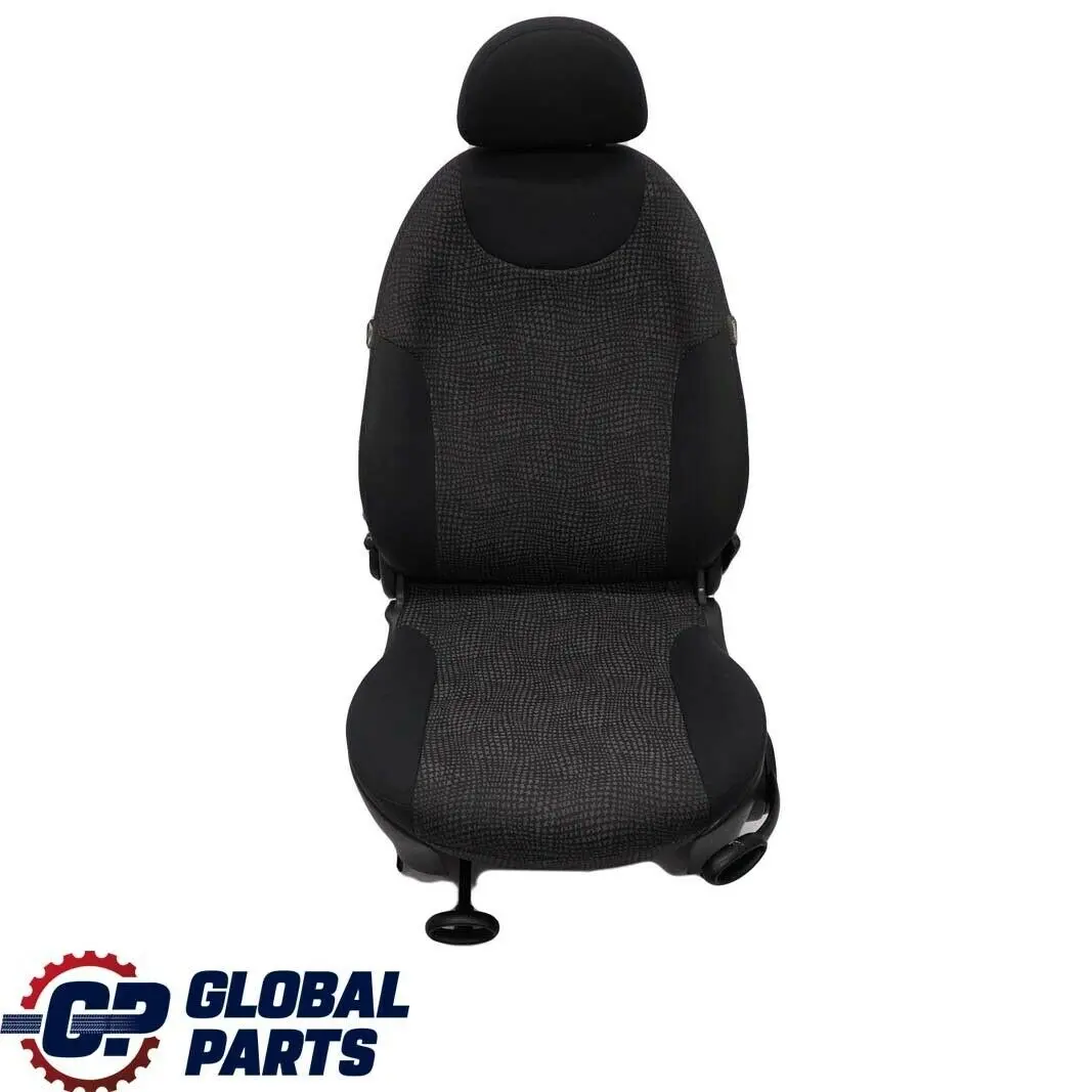 Mini Cooper One R50 Fabric Front Left N/S Cloth Seat Kaleido Black