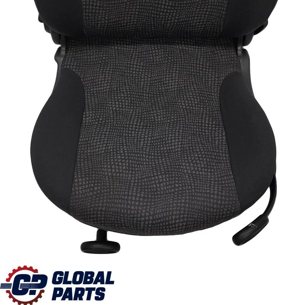 Mini Cooper One R50 Fabric Front Left N/S Cloth Seat Kaleido Black