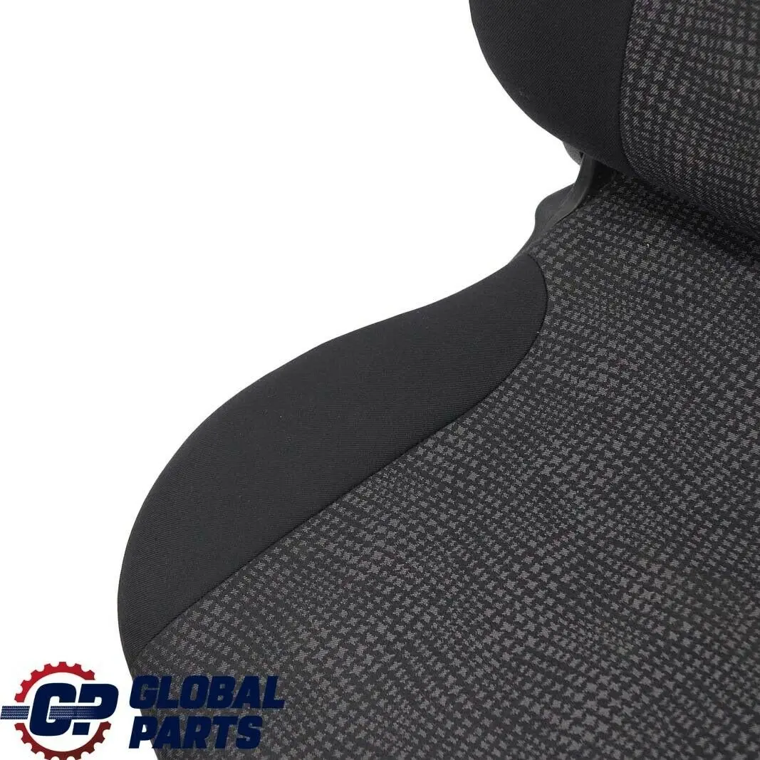 Mini Cooper One R50 Fabric Front Left N/S Cloth Seat Kaleido Black