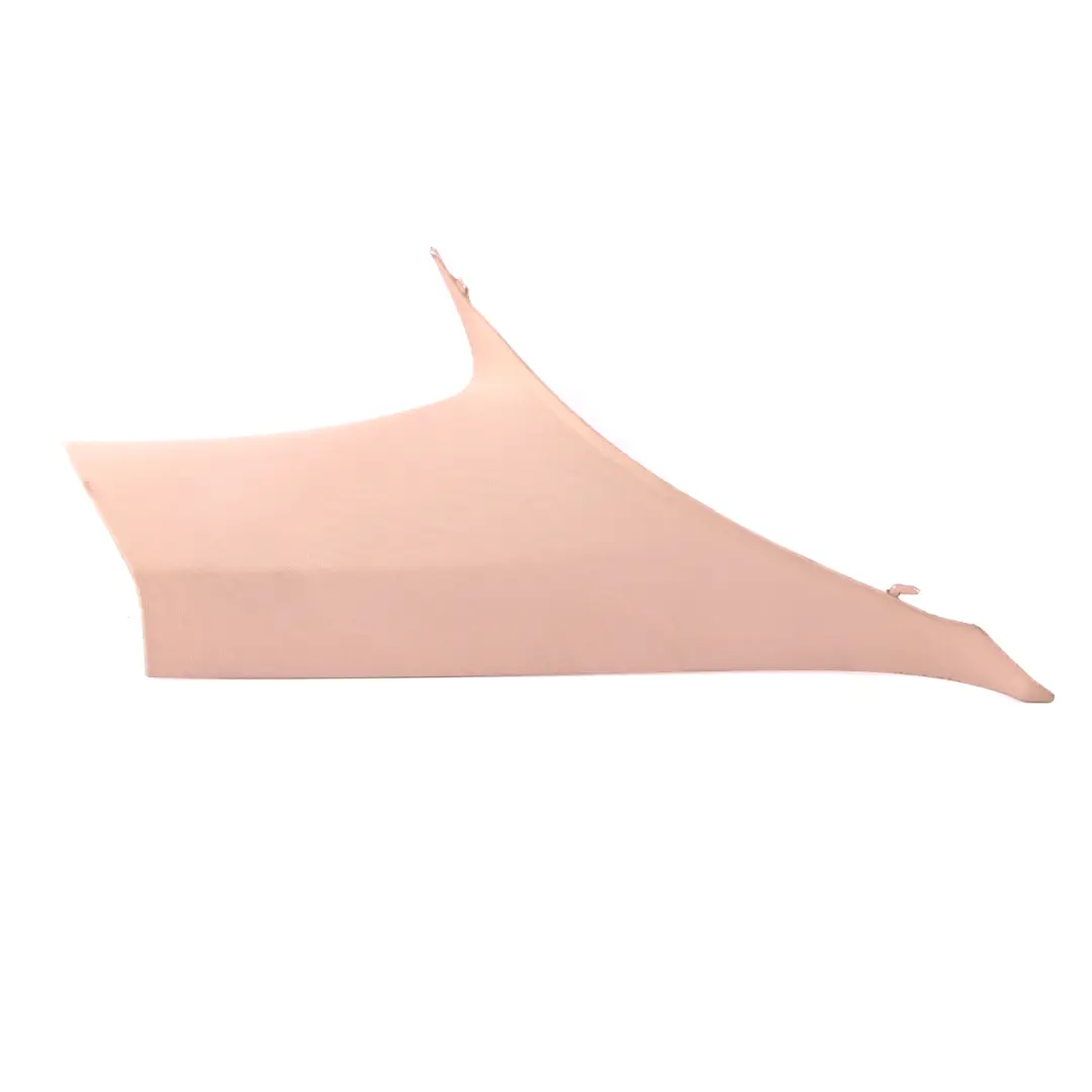 BMW 6 Series E63 LCI Trim Left N/S Column A Cover ITS Cloth Cream Beige 7073605