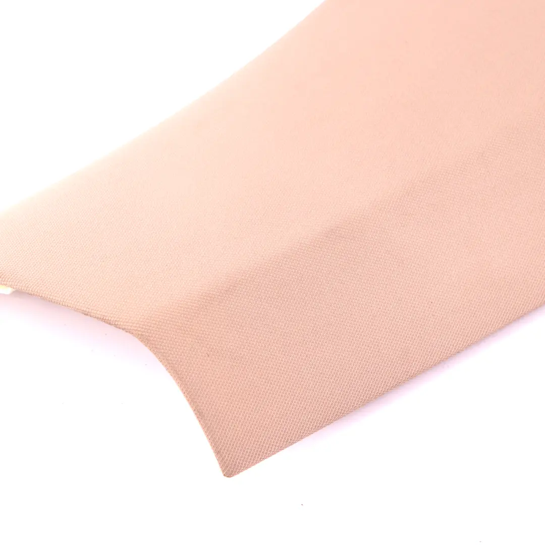 BMW 6 Series E63 LCI Trim Left N/S Column A Cover ITS Cloth Cream Beige 7073605