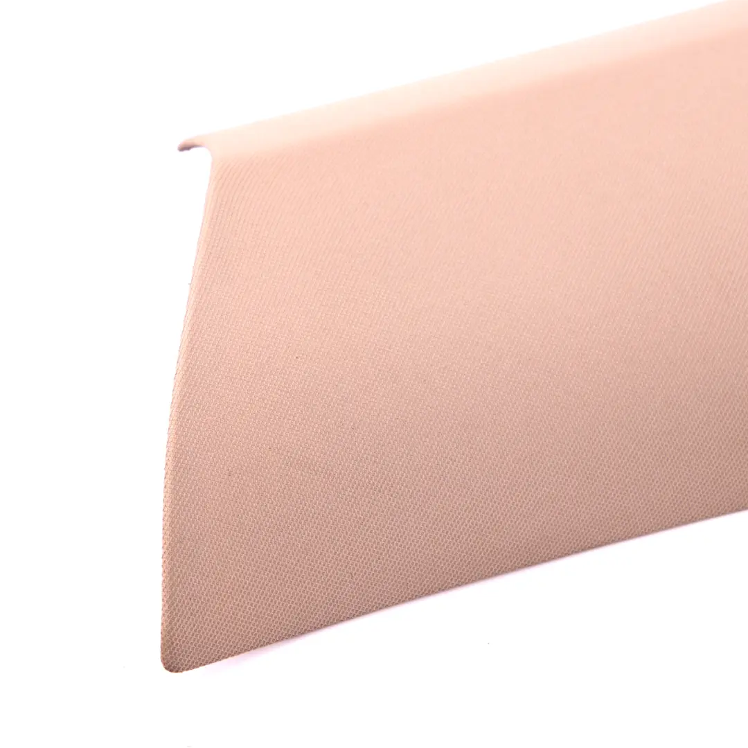 BMW 6 E63 LCI Trim Right O/S Column A Cover ITS Cloth Cream Beige 7073606