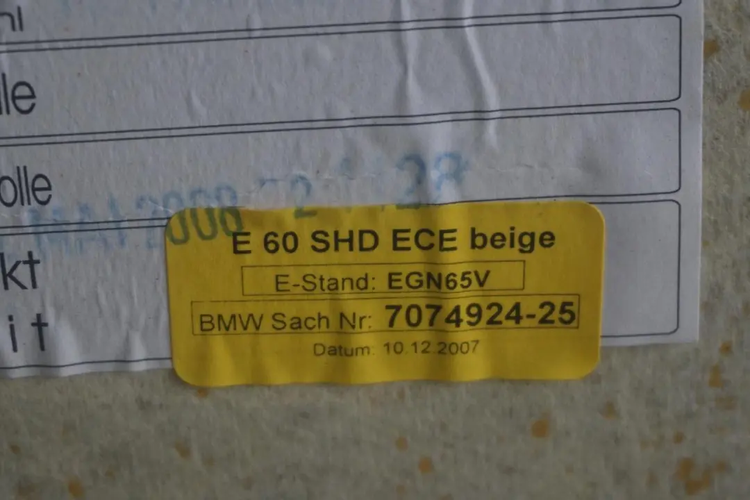 Podsufitka szyberdach beige beż BMW 5 E60 - SKU 7074924 - Numer Części 7074924