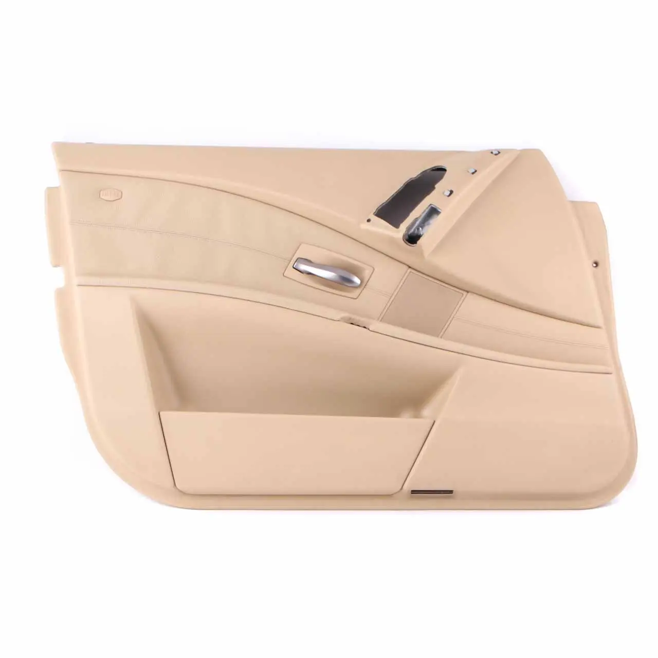 BMW 5 E60 E61 Front Left N/S Door Card Trim Panel Beige Leather