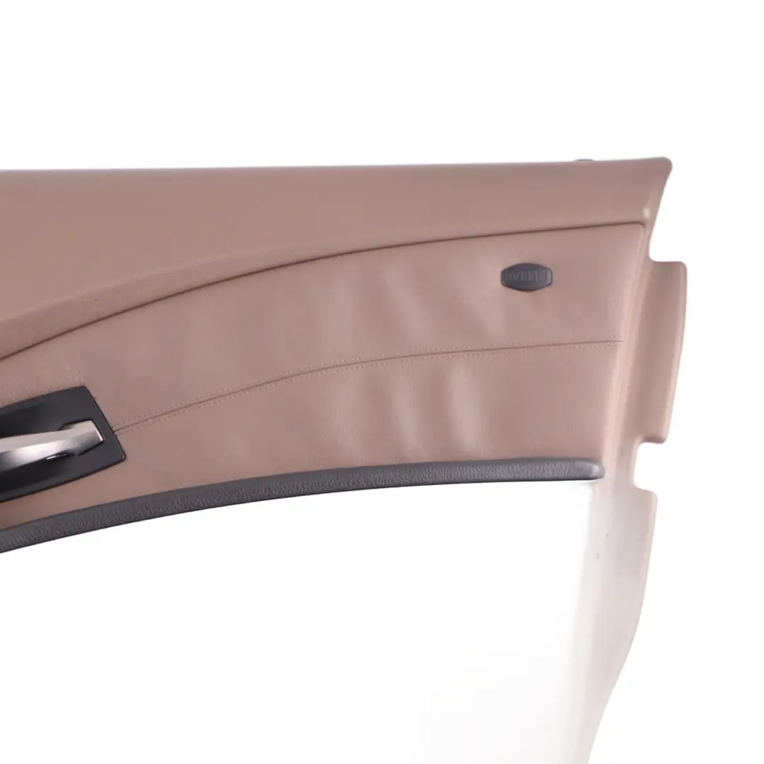 BMW E60 Door Card Front Right O/S Door Interior Panel Leather Truffle Brown