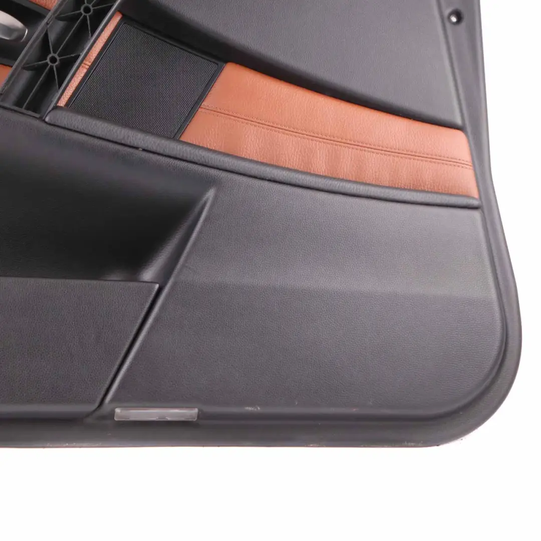 Door Card BMW E60 E61 Trim Panel Covering Front Left N/S Leather Brown