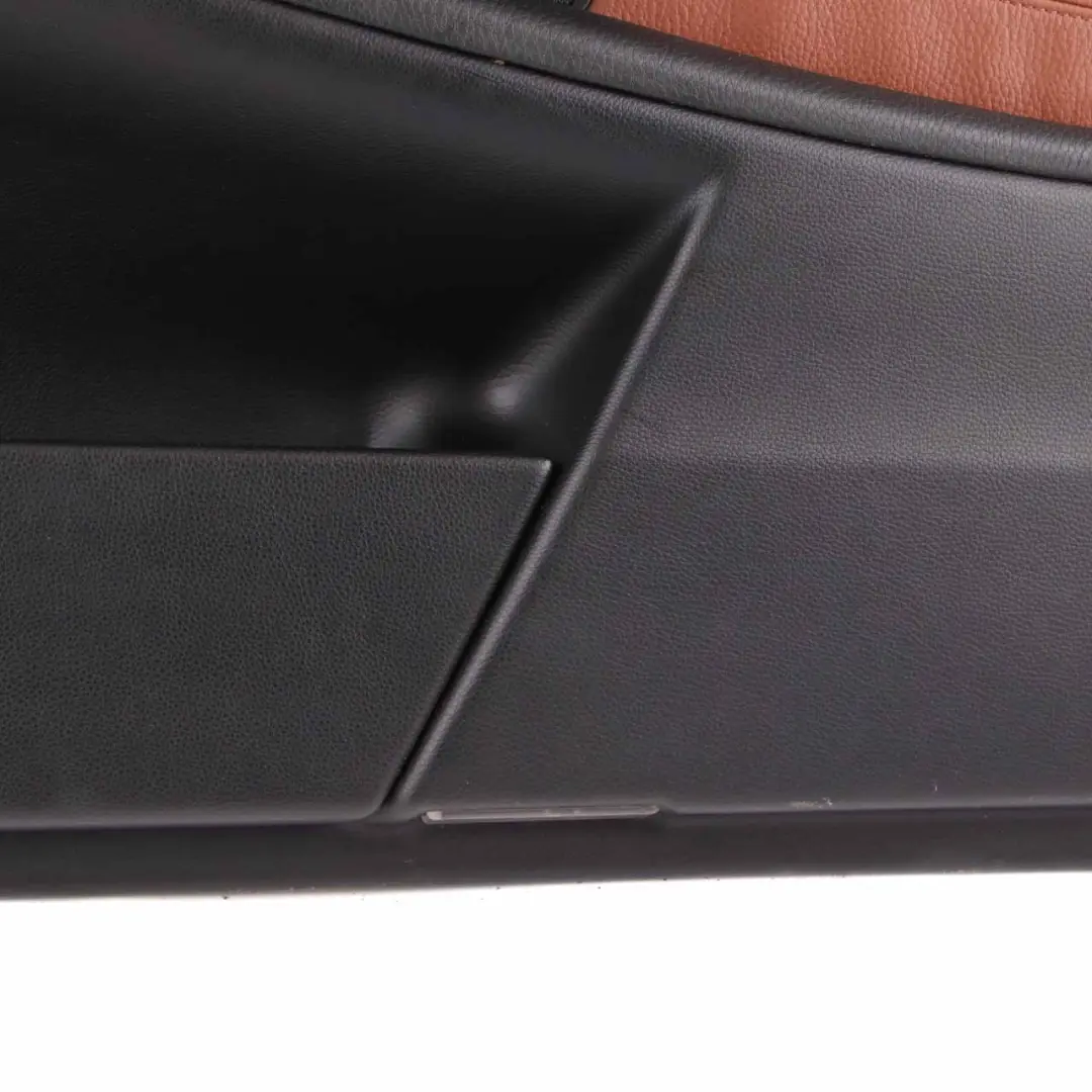 Door Card BMW E60 E61 Trim Panel Covering Front Left N/S Leather Brown