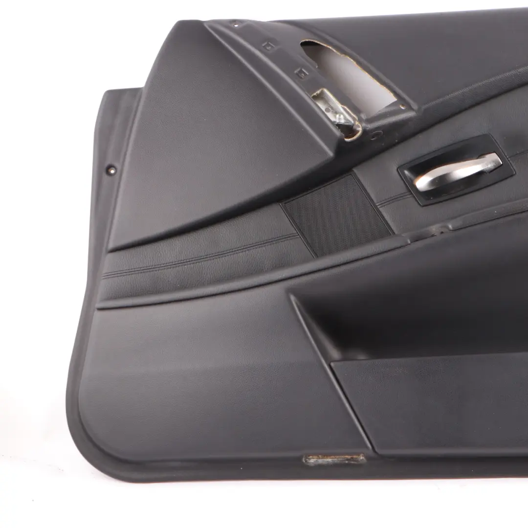 BMW E60 E61 Door Card Leather Trim Panel Front Right O/S Black 7076764