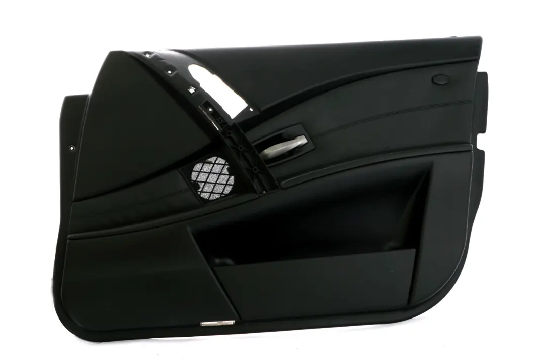 BMW 5 Series 5 E60 E61 Door Card Leather Trim Panel Front Right O/S Black