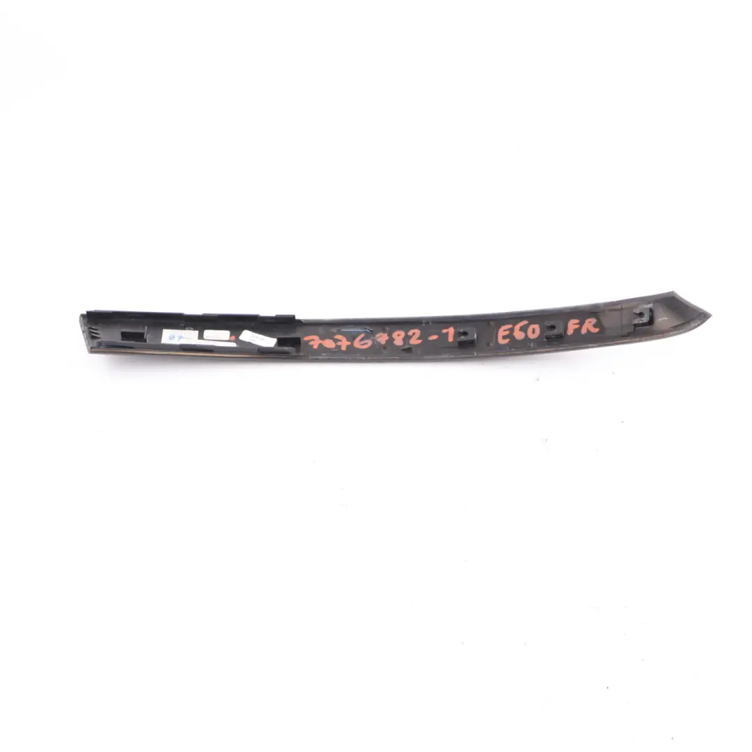 BMW 5 E60 E61 Cover Handle Trim Strip Front Right O/S Wood Maple Sycamore
