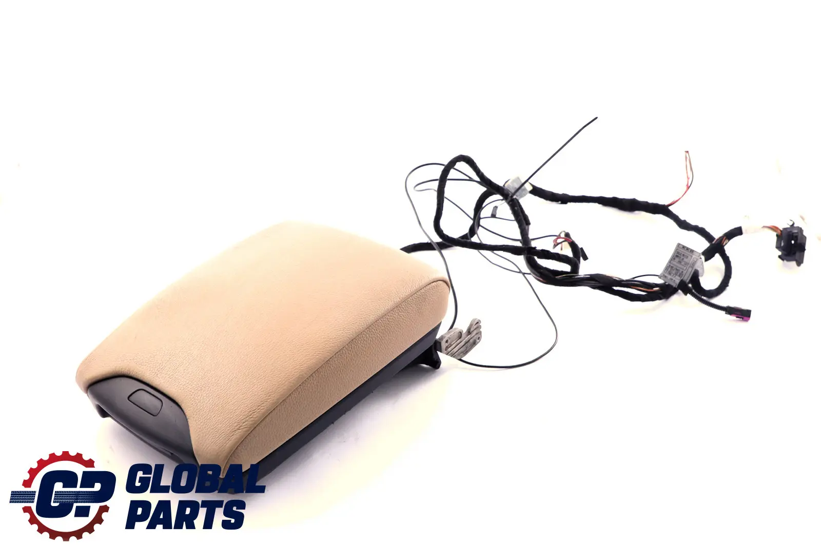 BMW X5 Series E53 2 Leather Cover Centre Console Armrest Beige Phone 7077529