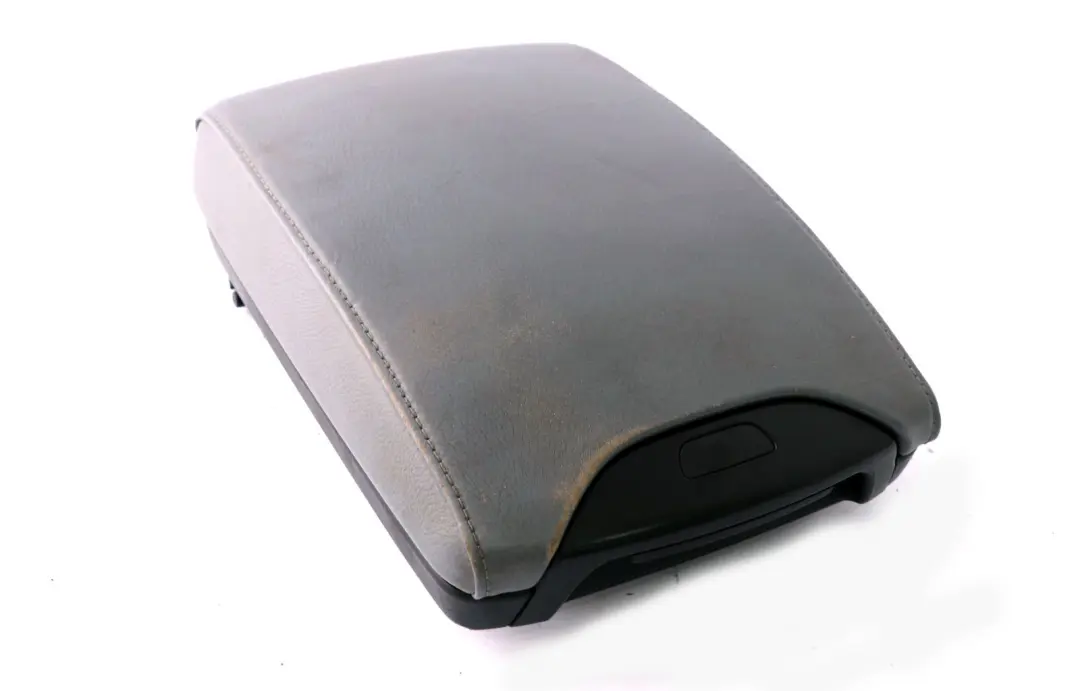 BMW X5 Series E53 1 Leather Cover Centre Console Armrest Grey 7077532