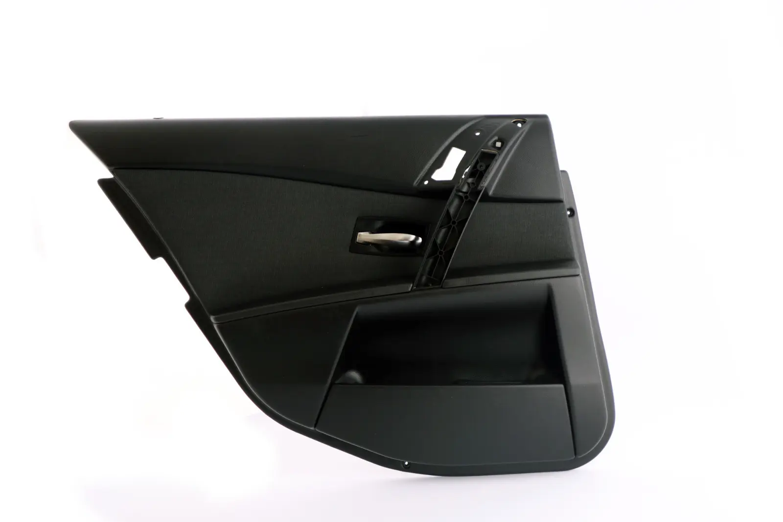 BMW E60 Trasera Izquierda Tarjeta Puerta Forro Tela Panel Trim Negro