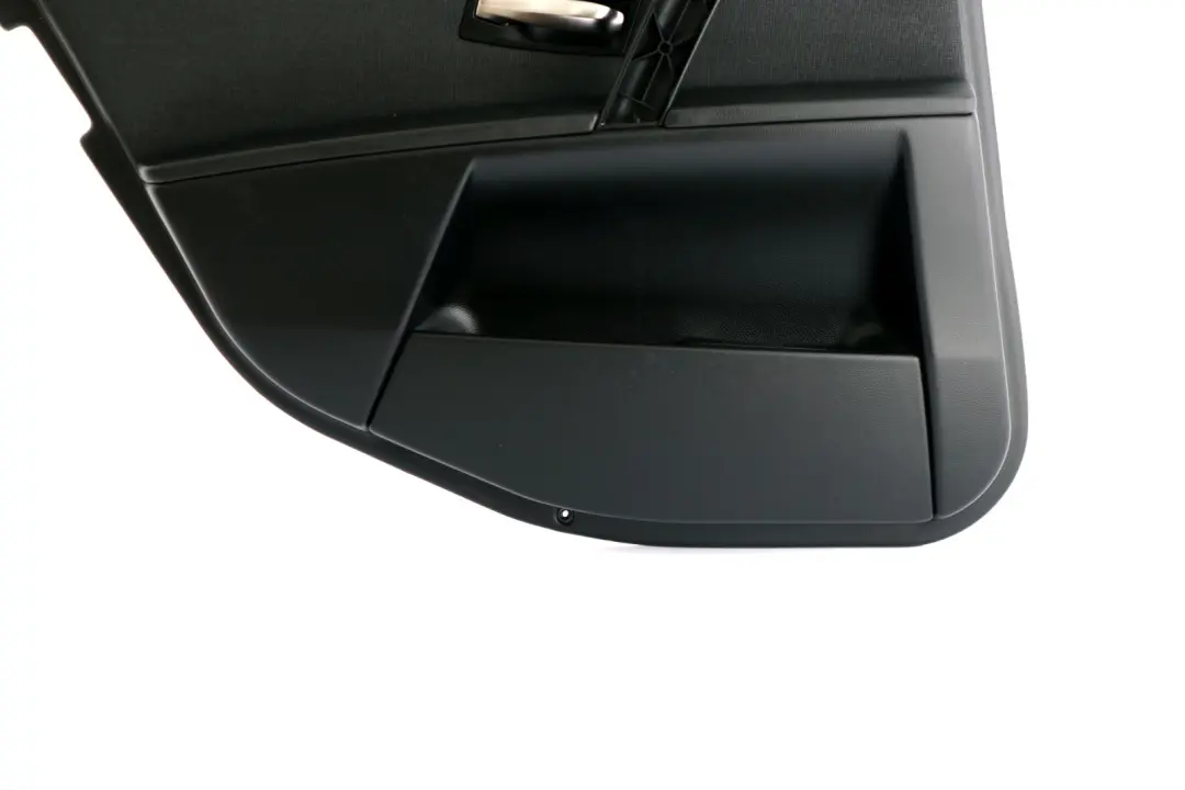 BMW E60 Trasera Izquierda Tarjeta Puerta Forro Tela Panel Trim Negro