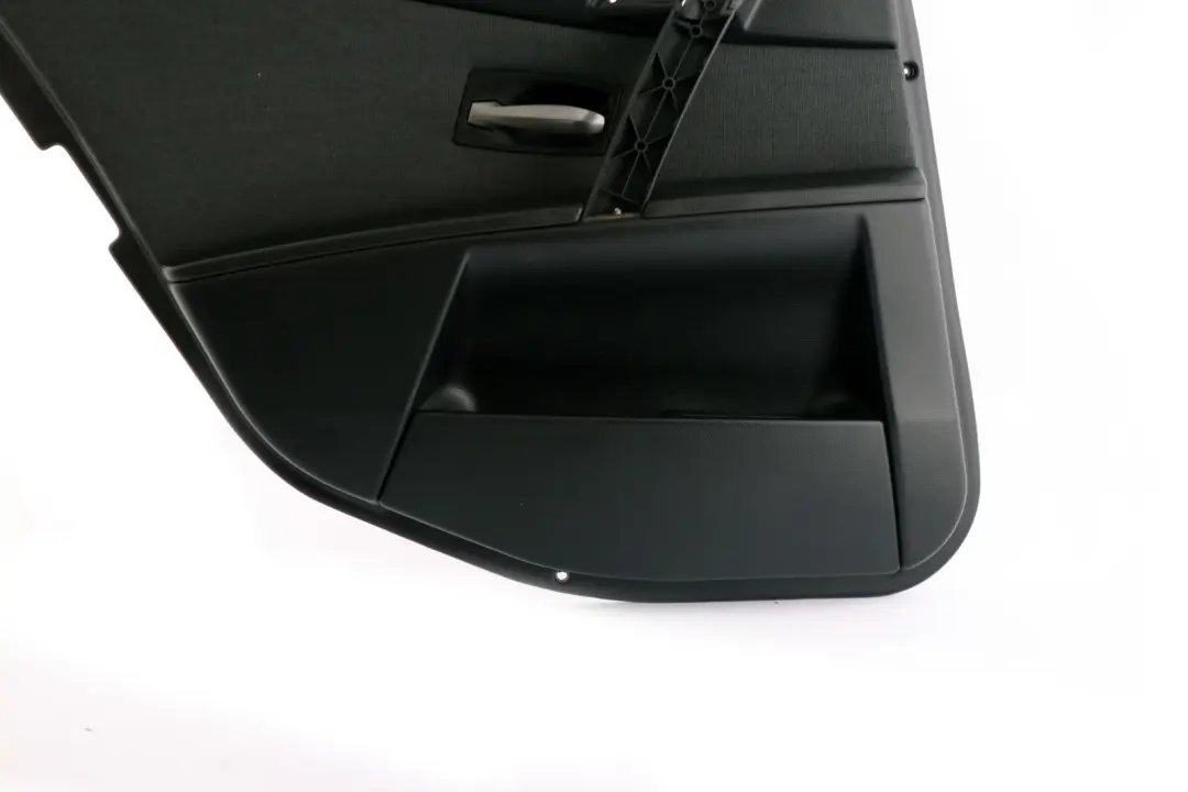 BMW E60 E61 Puerta Tarjeta Forro Tela Panel Trasero Izquierdo Antracita