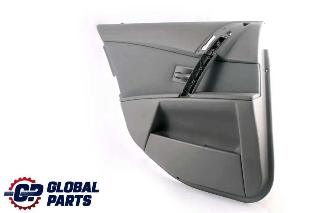 BMW E60 E61 Panel revestimiento tela para tarjeta puerta trasera izquierda Gris