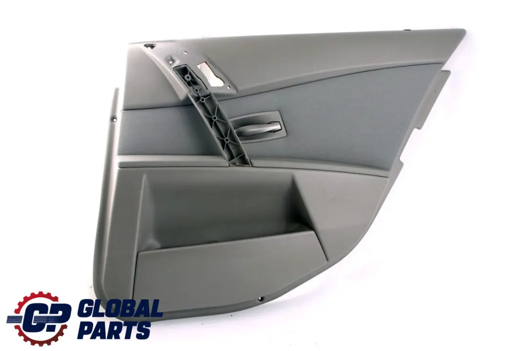 BMW E60 E61 Tarjeta De Puerta Forro De Tela Panel Trasero Derecho Gris