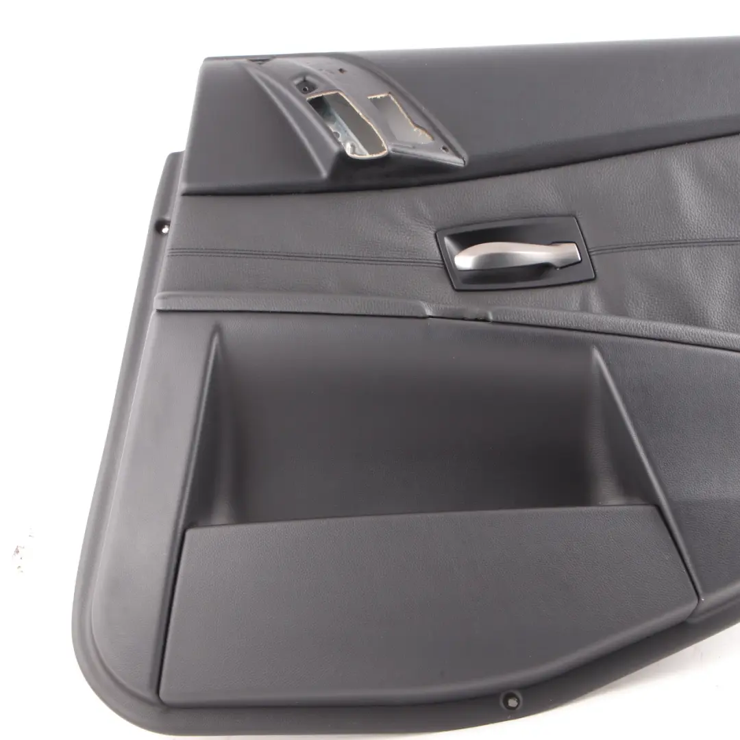 BMW E60 E61 Door Card Lining Leather Trim Panel Cover Rear Right O/S Black