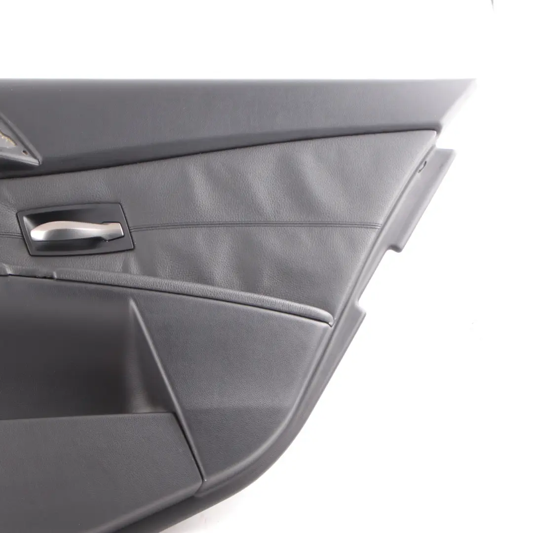 BMW E60 E61 Door Card Lining Leather Trim Panel Cover Rear Right O/S Black