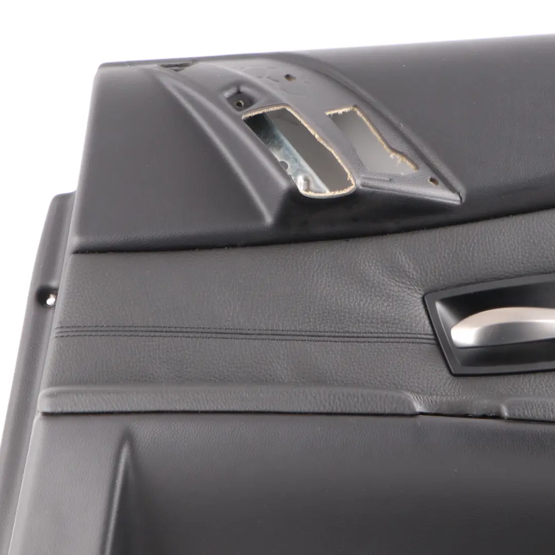 BMW E60 E61 Door Card Lining Leather Trim Panel Cover Rear Right O/S Black