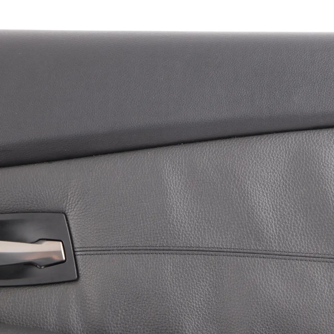 BMW E60 E61 Door Card Lining Leather Trim Panel Cover Rear Right O/S Black