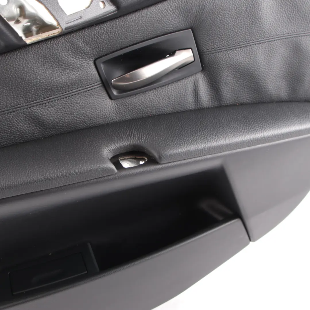 BMW E60 E61 Door Card Lining Leather Trim Panel Cover Rear Right O/S Black