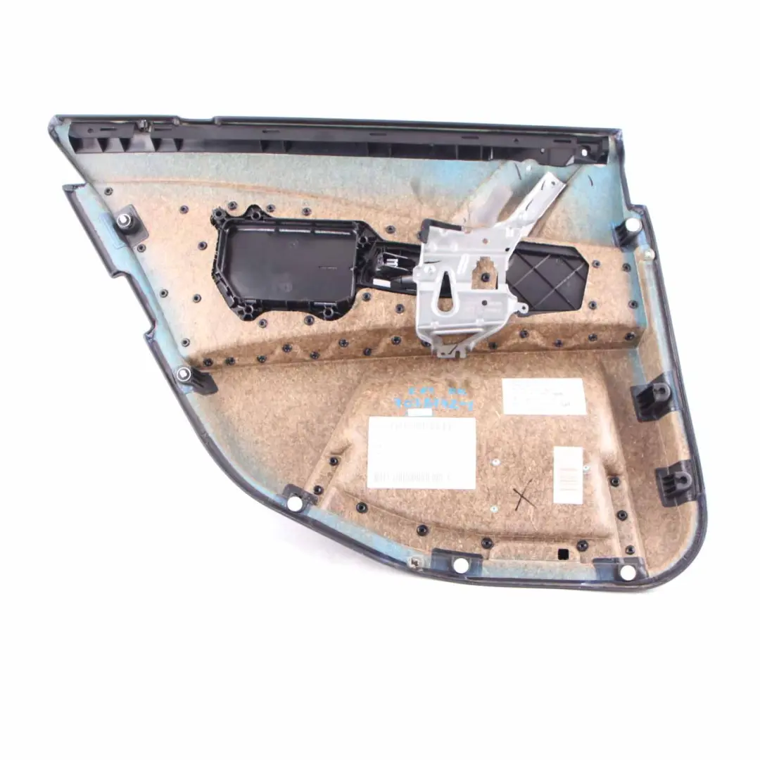 BMW E60 E61 Door Card Lining Leather Trim Panel Cover Rear Right O/S Black