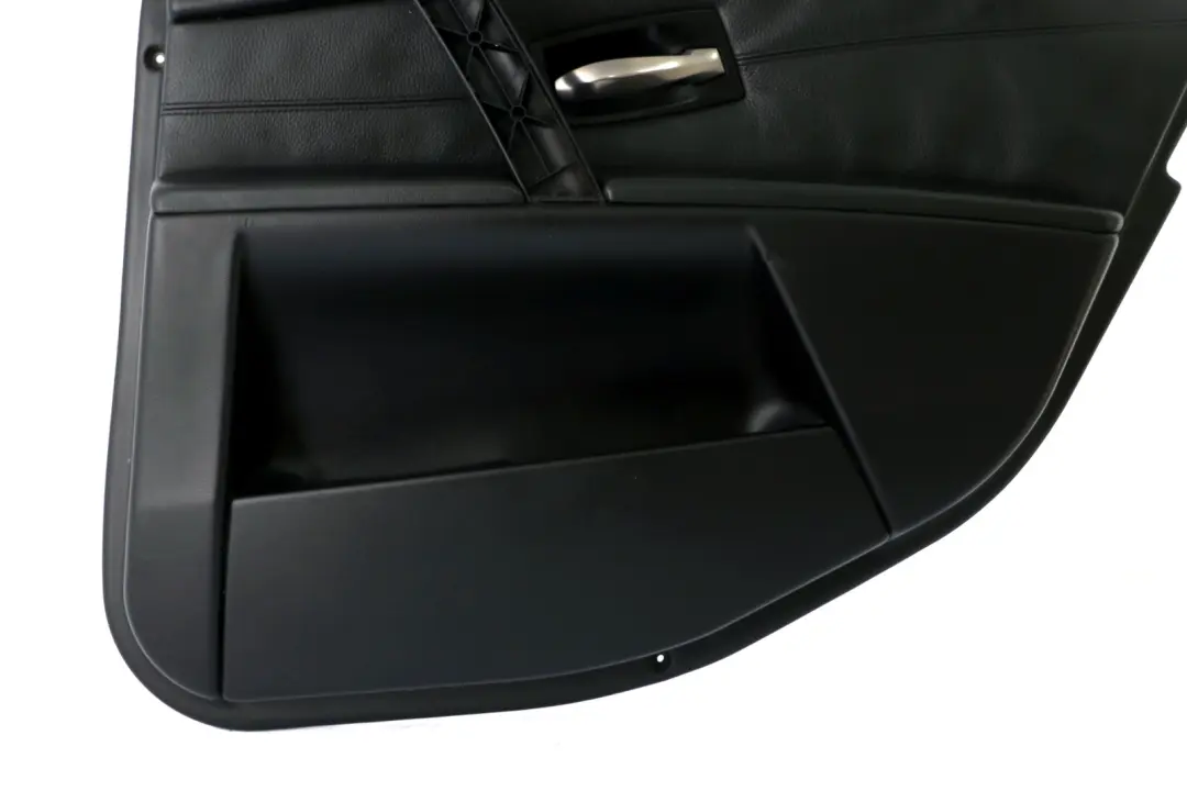 BMW E60 E61 Door Card Lining Leather Trim Panel Rear Right Black