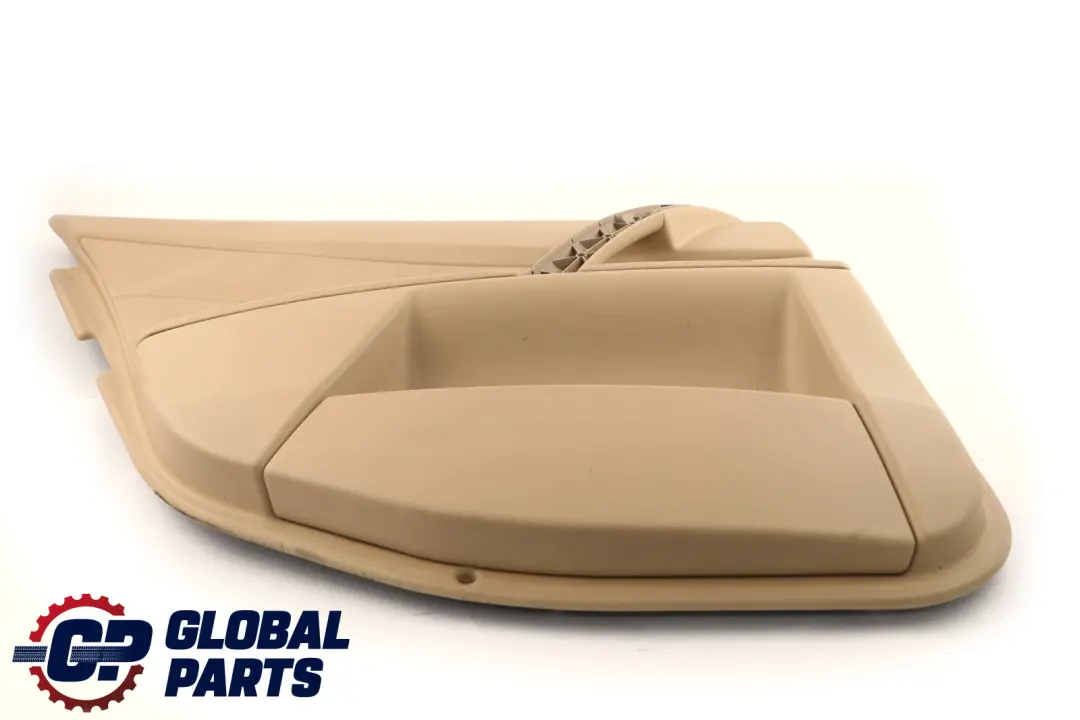 BMW E60 E61 Tarjeta De Puerta Forro Panel Trasero Izquierdo Beige Cuero