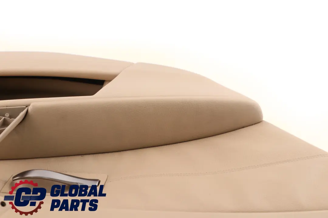 BMW E60 E61 Tarjeta De Puerta Forro Panel Trasero Izquierdo Beige Cuero