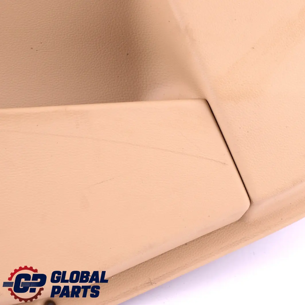 BMW E60 E61 Tarjeta puerta revestimiento panel trasero derecho cuero beige