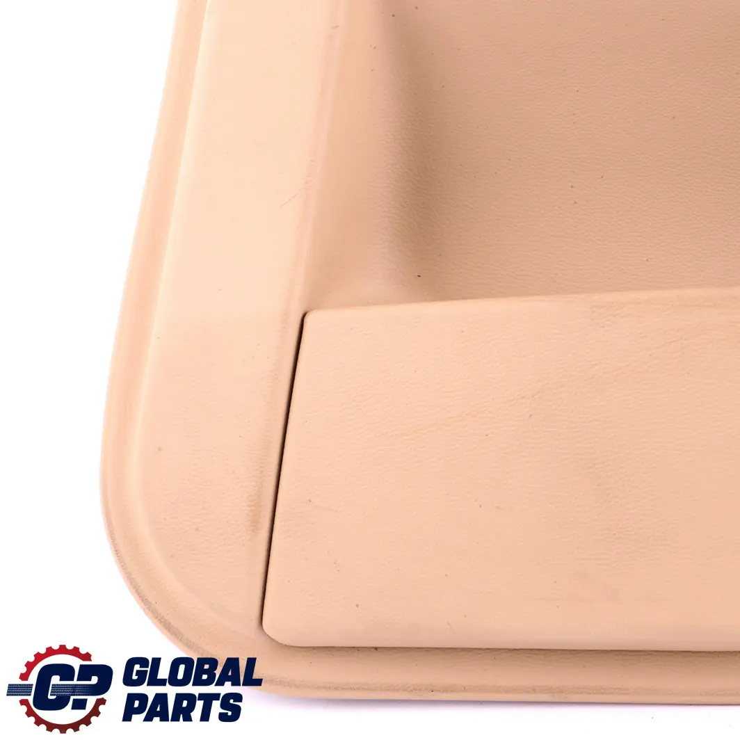 BMW E60 E61 Tarjeta puerta revestimiento panel trasero derecho cuero beige