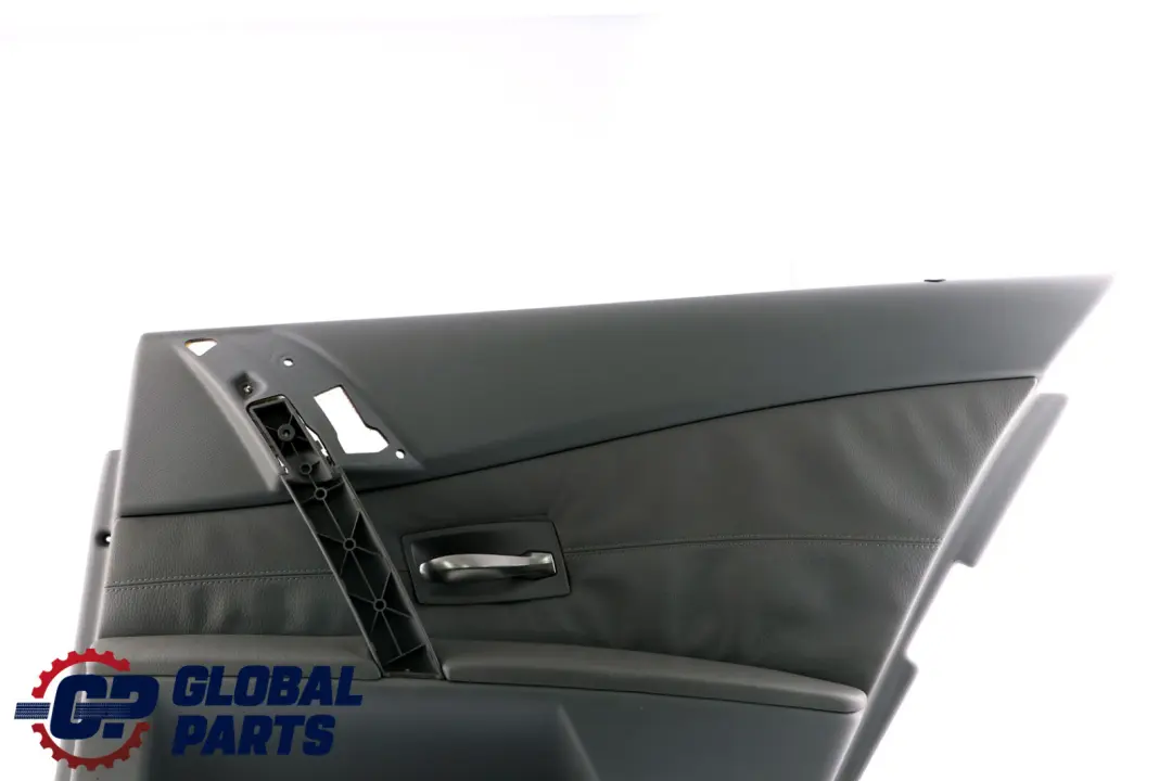 BMW E60 Trasera Derecha E61 Tarjeta Puerta Forro Cuero Panel Gris