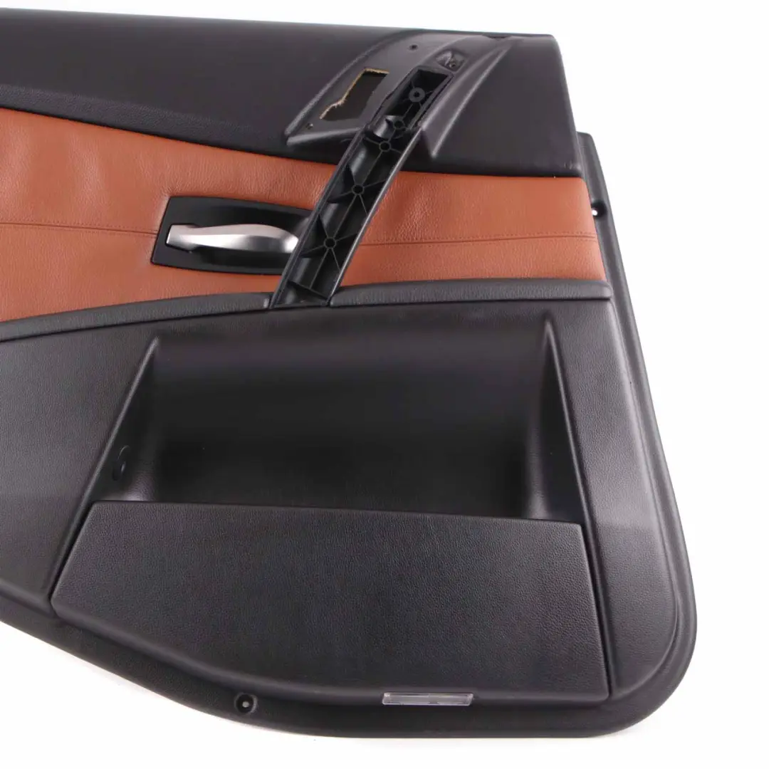 Door Card BMW E60 Rear Left N/S Door Lining Cover Trim Panel Leather Brown