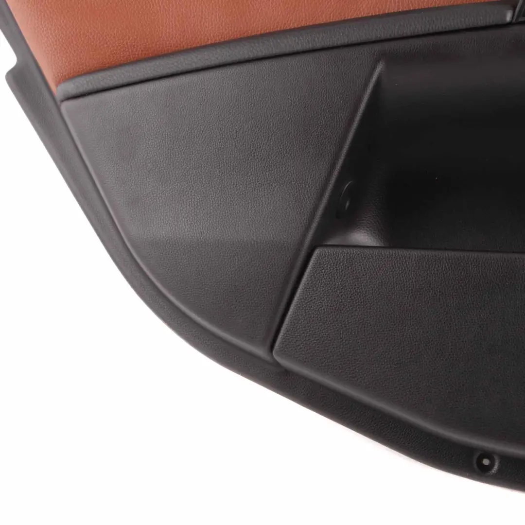 Door Card BMW E60 Rear Left N/S Door Lining Cover Trim Panel Leather Brown