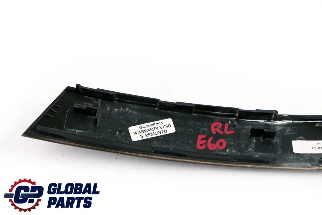 BMW 5 Series 1 E60 Handle Cover Trim Strip Rear Left N/S Poplar Woodgrain
