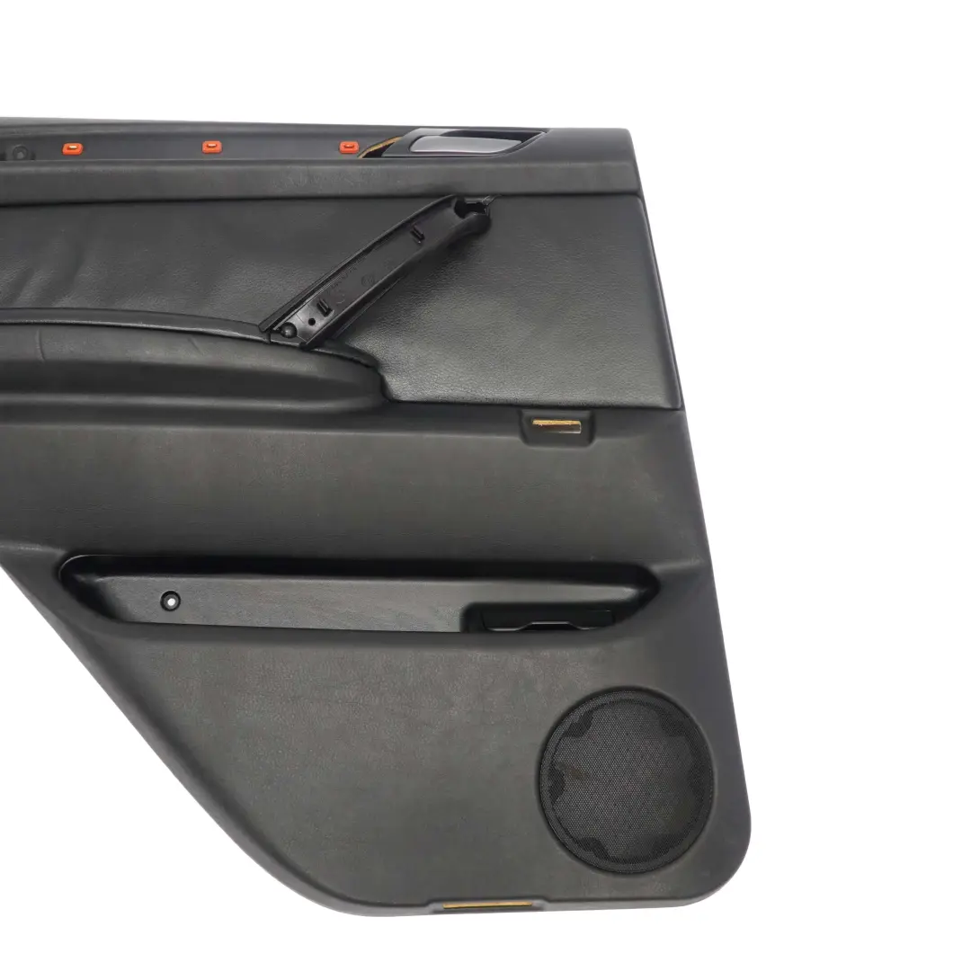 BMW X5 E53 Rear Left N/S Door Card Trim Panel Black Leather Dakota