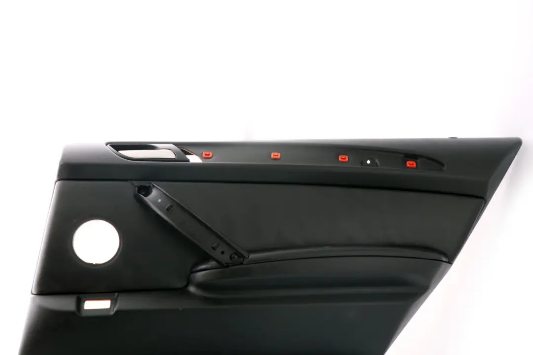 BMW X5 Series E53 Rear Right O/S Door Card Black Leather Interior Trim Panel