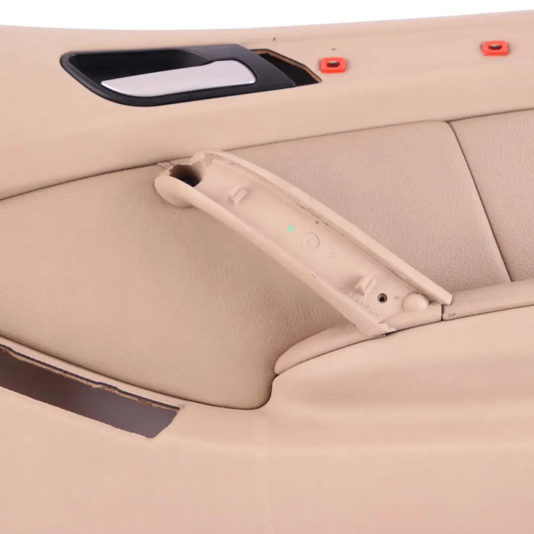 BMW X5 E53 Door Card Trim Front Right O/S Panel Leather Beige Hellbeige 2