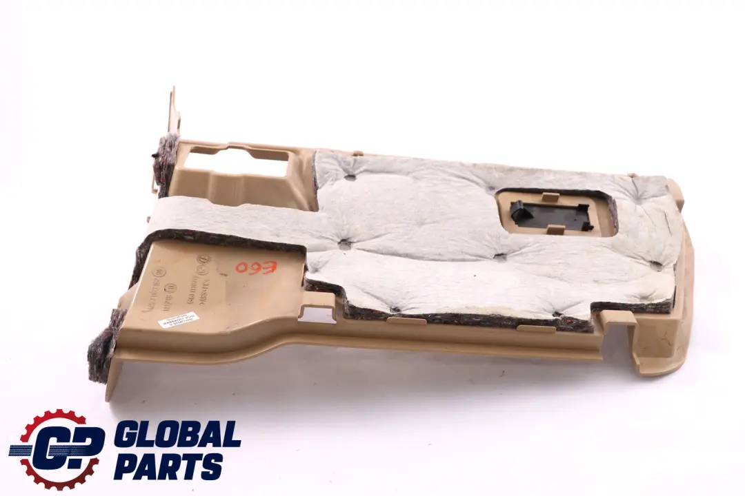 BMW 5 Series E60 E61 Passenger's Footwell Trim Panel Bottom Beige N/S 7063162