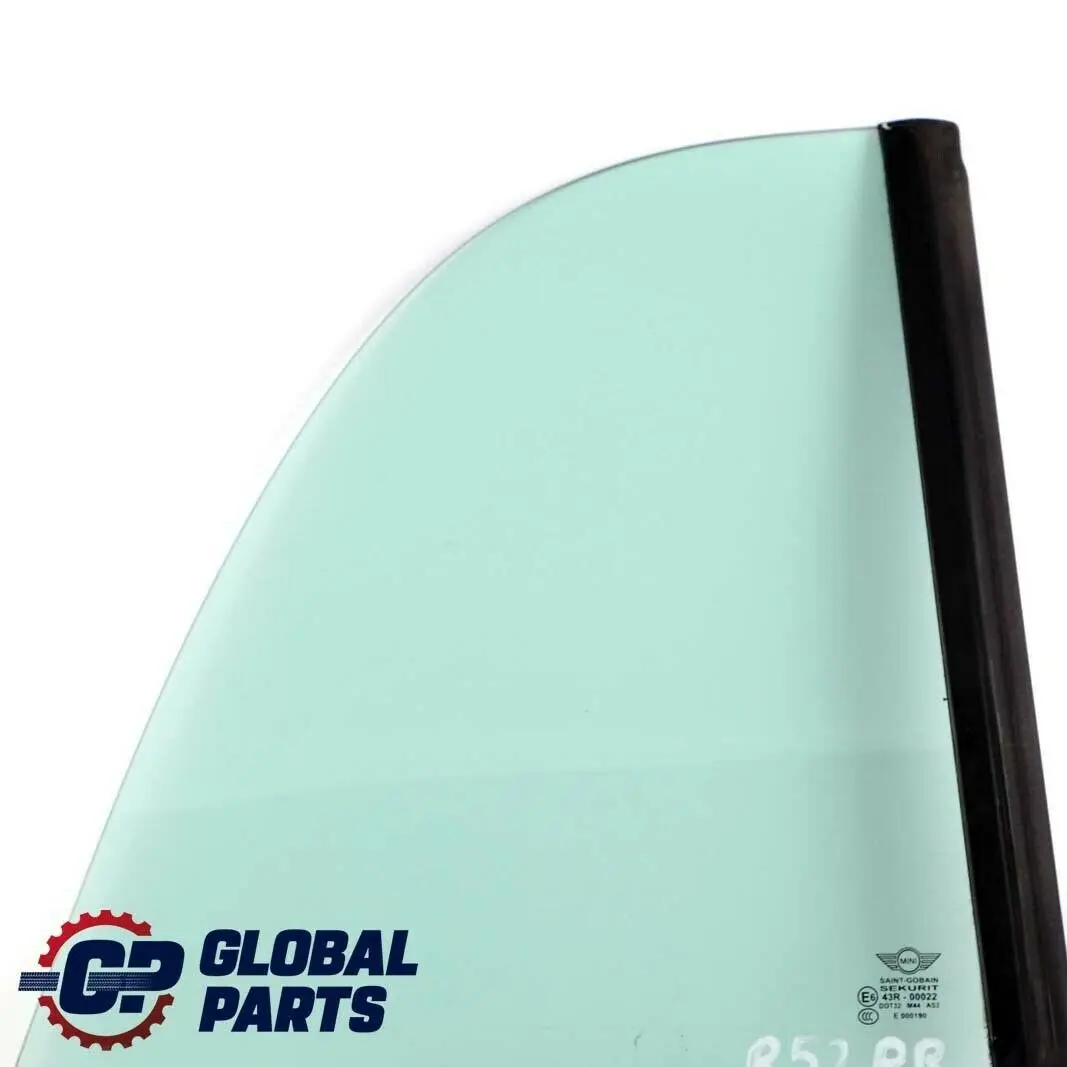 Mini Cooper R52 Cabrio Side Window Glass AS2 Rear Right O/S 7111022