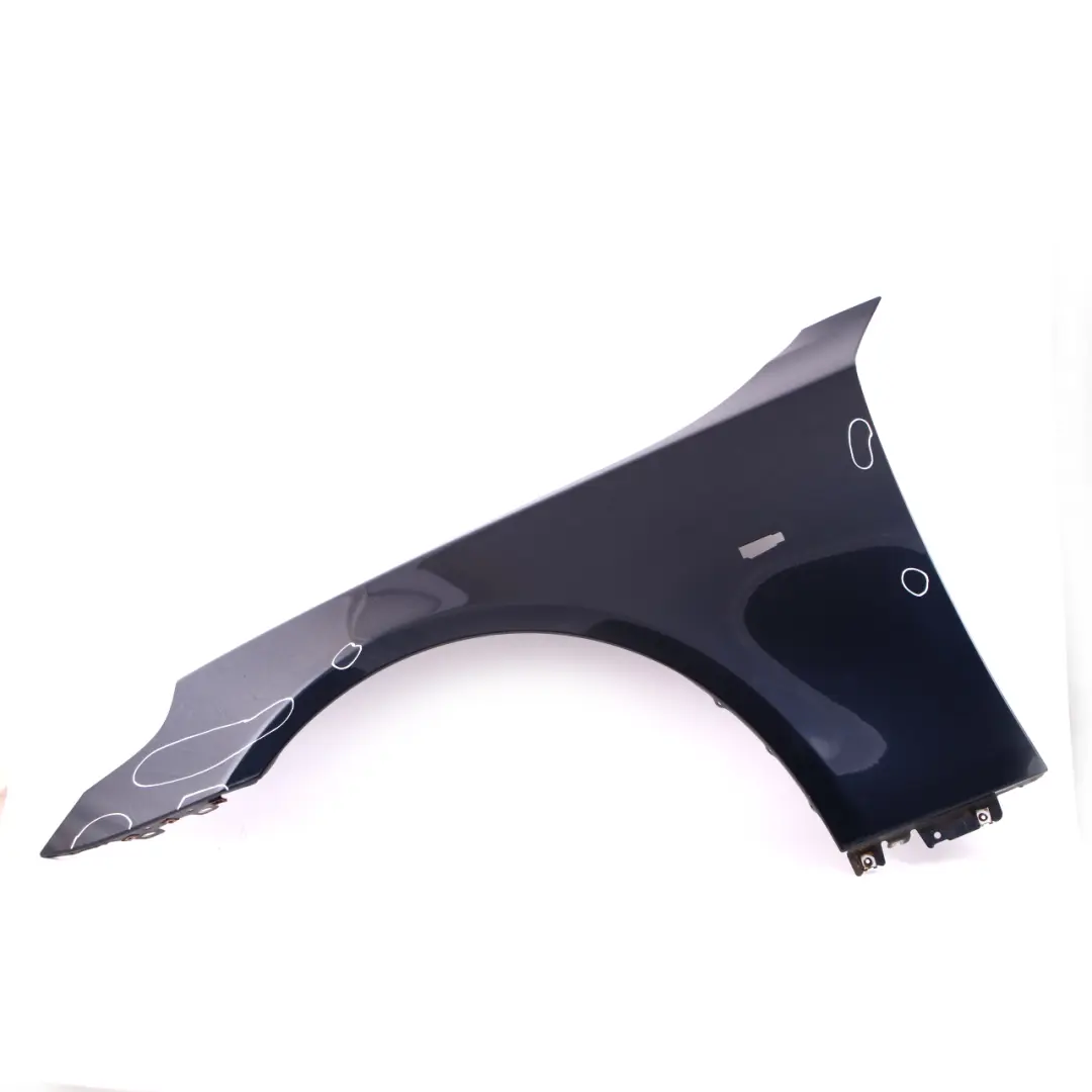 BMW E60 E61 Front Left N/S Wing Fender Side Panel Monacoblau Blue Metallic - A35