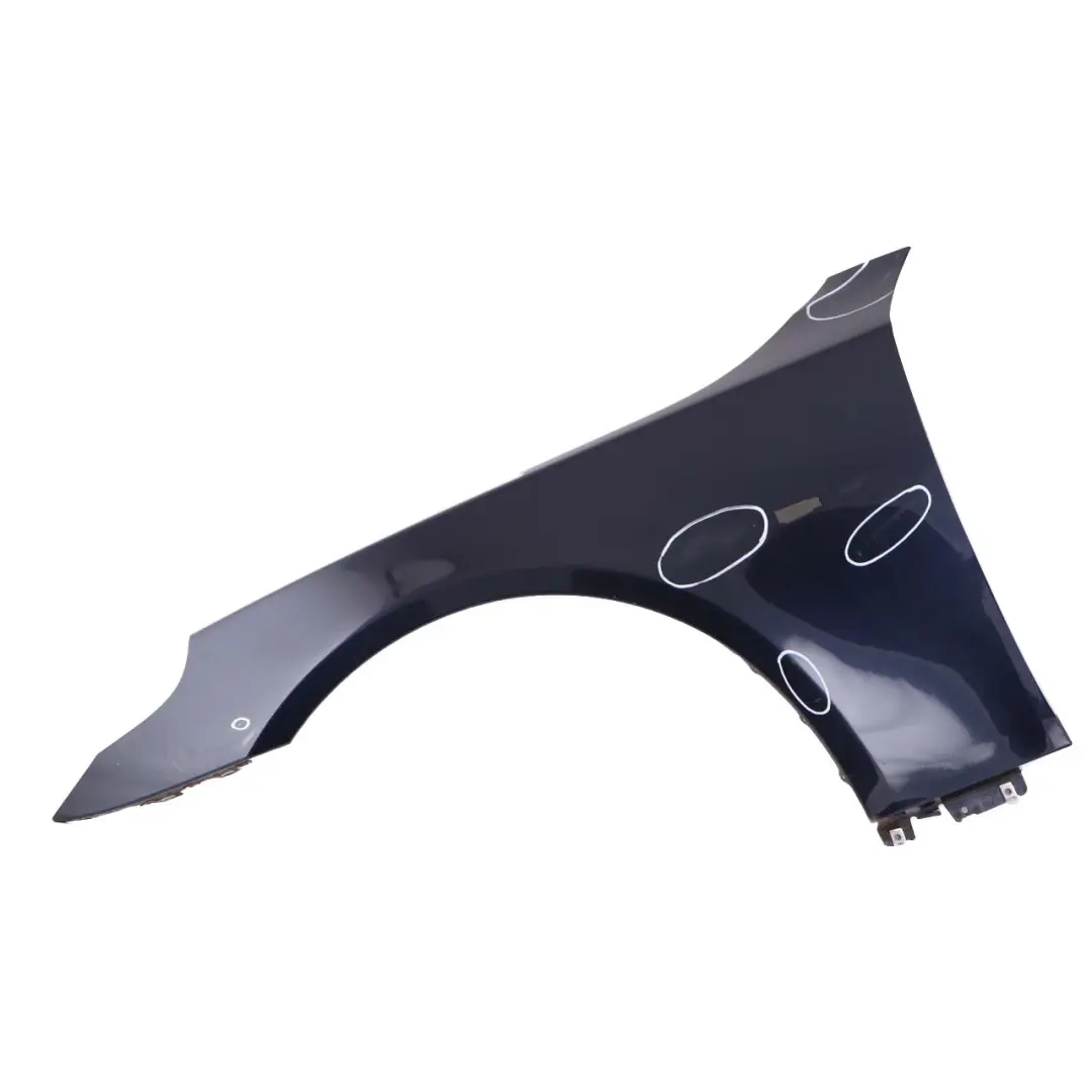 BMW 5 E60 E61 3 Front Left N/S Wing Fender Side Panel Orientblau Blue - 317