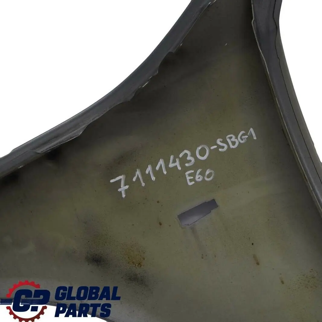 BMW 5 E60 E61 Front Right Wing Fender Side Panel O/S Silbergrau Silver Grey A08