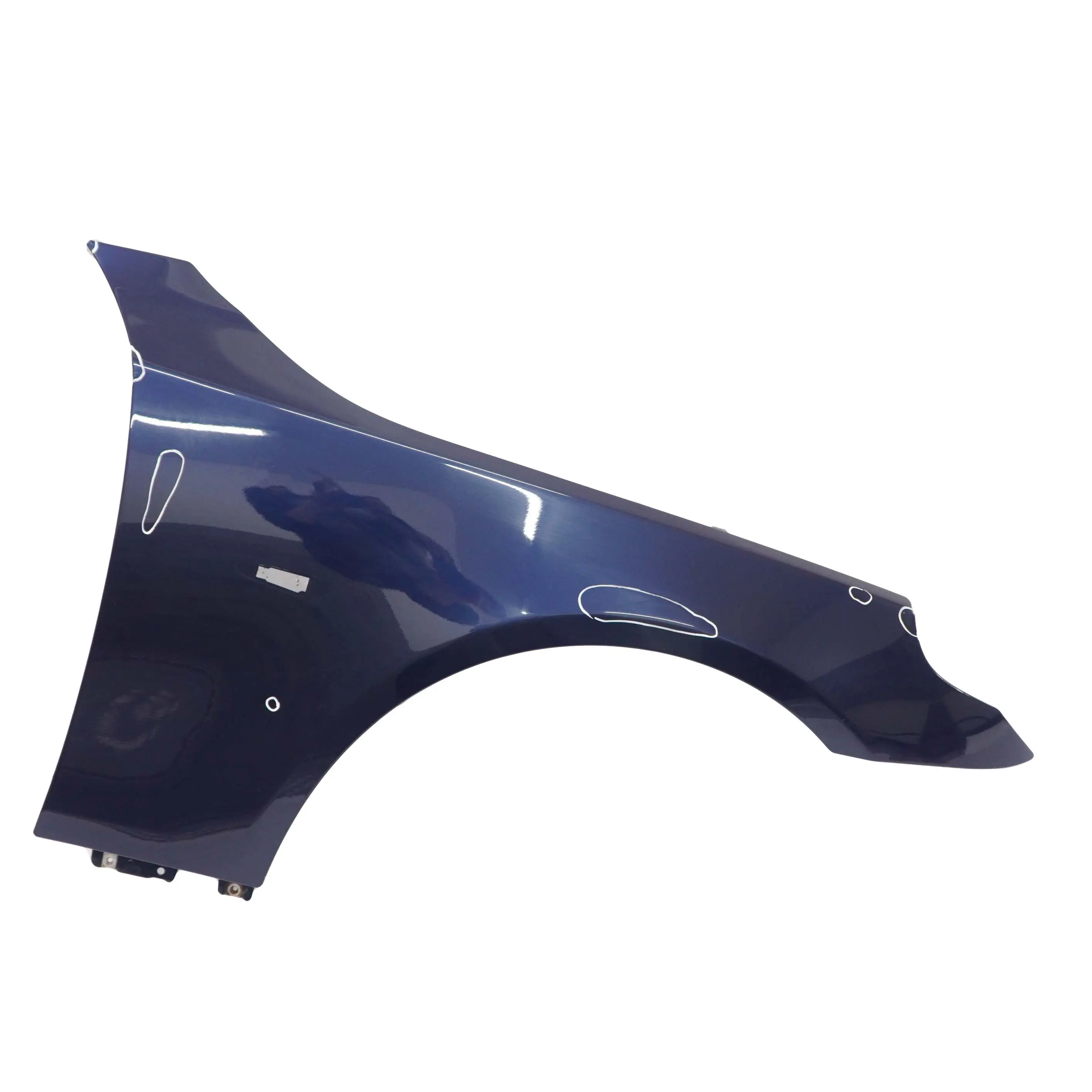 BMW 5 E60 E61 Front Right Wing Fender Side Panel O/S Tiefseeblau Blue - A76