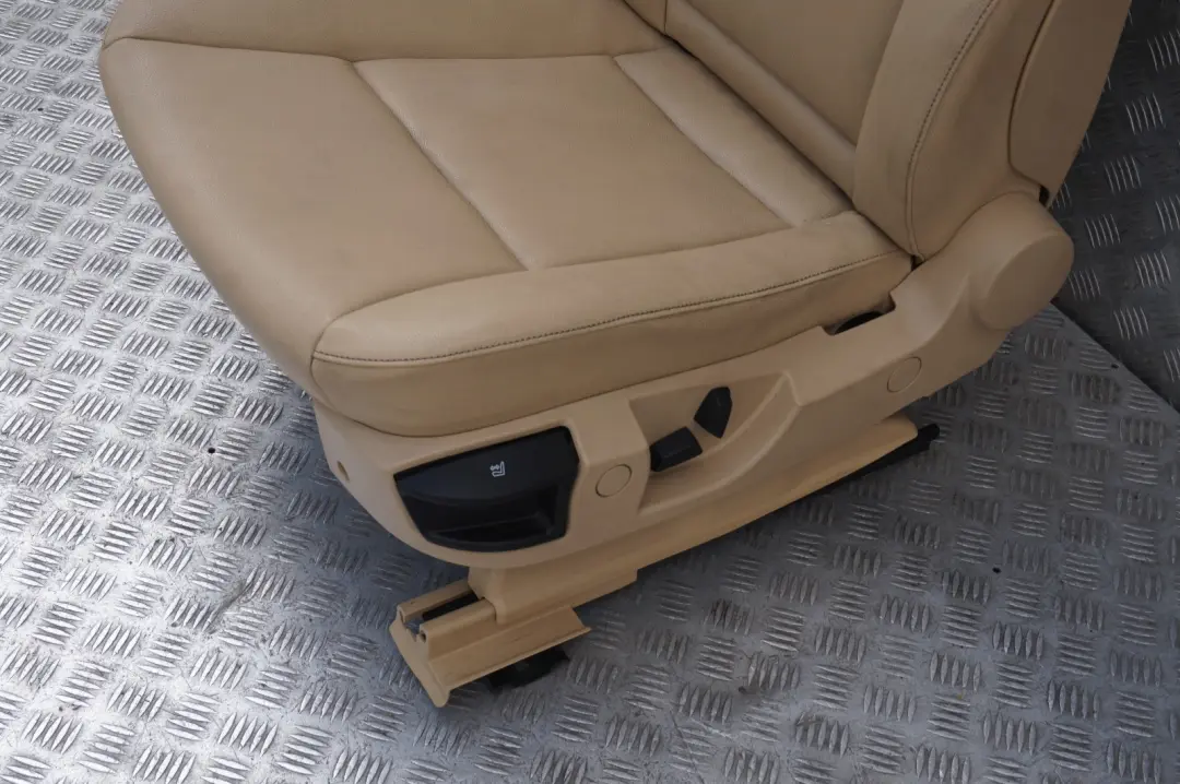 BMW 5 Series E60 Front Left N/S Heated Seat Passenger Imitation Leather Beige