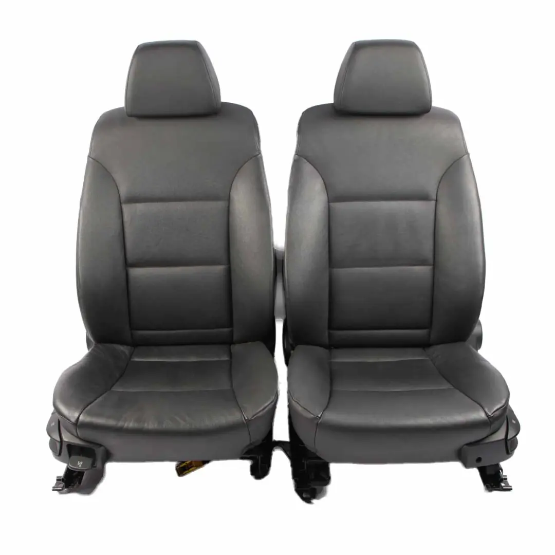 Seats BMW E60 LCI Saloon Black Leather Interior Front Rear Seat Door Cards