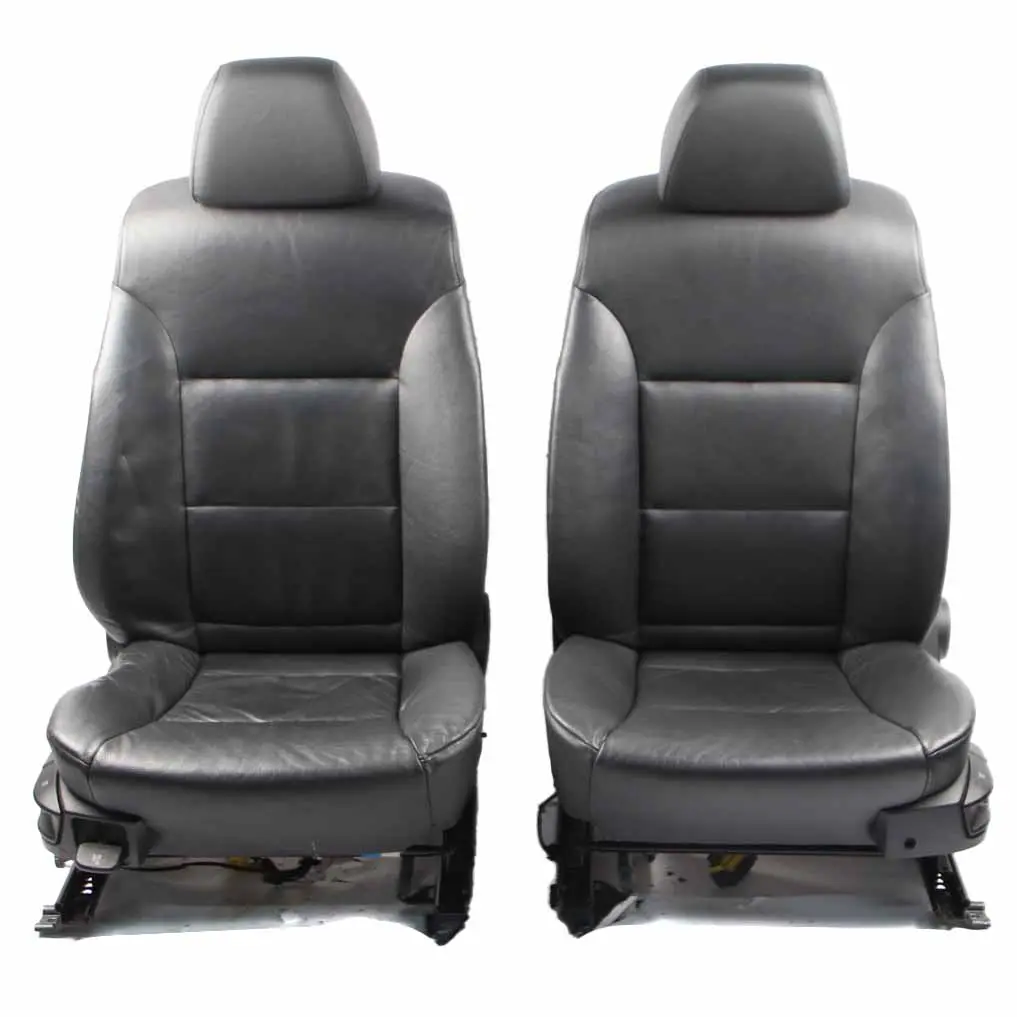 Leather Seats BMW E60 E61 Black Dakota Interior Front Driver Passenger Seat 